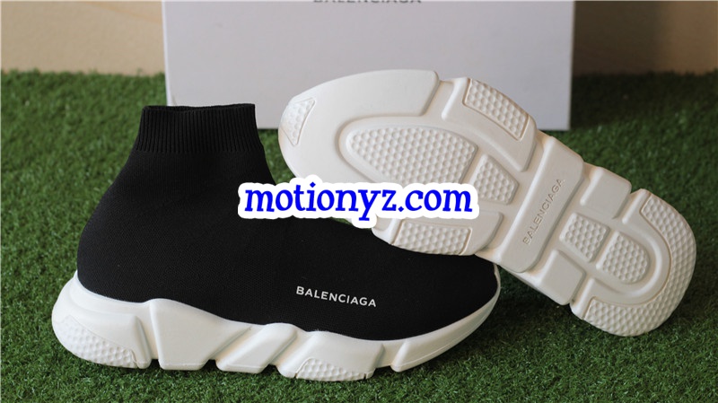 Update Version Balenciaga Speed Trainer Sock Race Runners Black